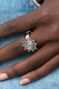 Expect Sunshine and REIGN - Silver Ring - Paparazzi Accessories