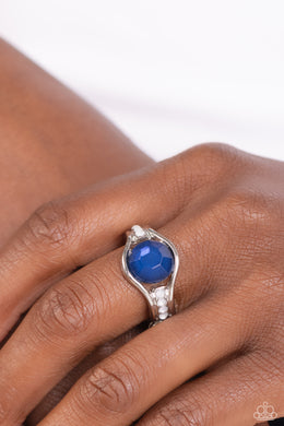 Meadow Mist - Blue Ring - Paparazzi Accessories