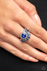 Ravishing Radiance - Blue Ring - Paparazzi Accessories