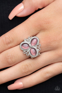 Bewitched Blossoms - Purple Ring - Paparazzi Accessories