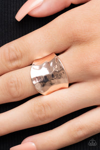 Hammer Down - Rose Gold Ring - Paparazzi Accessories