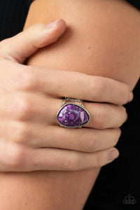 Earth Hearth - Purple Ring - Paparazzi Accessories