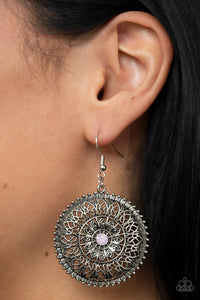 Spellbinding Botanicals - Pink Earrings - Paparazzi Accessories