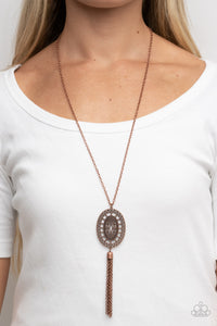 Whimsically Wistful - Copper Necklace - Paparazzi Accessories