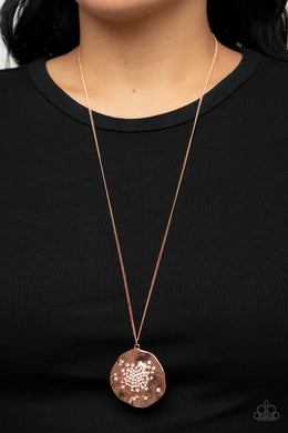 Boom and COMBUST - Copper Necklace - Paparazzi Accessories