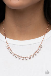 Cue the Mic Drop - Copper Necklace - Paparazzi Accessories