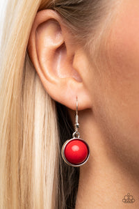 Eye of the BEAD-holder - Red Necklace - Paparazzi Accessories