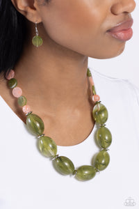 Belle of the Beach - Green Necklace - Paparazzi Accessories