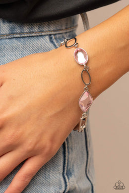 Dazzle for Days - Pink Bracelet - Paparazzi Accessories