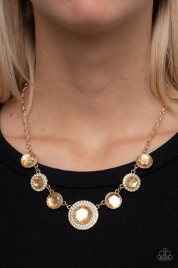 Extravagant Extravaganza - Gold Necklace - Paparazzi Accessories
