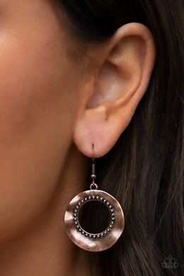 Desert Diversity - Copper Earrings - Paparazzi Accessories
