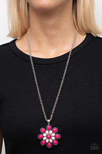 In the MEADOW of Nowhere - Pink Necklace - Paparazzi Accessories