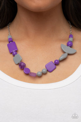 Tranquil Trendsetter - Purple Necklace - Paparazzi Accessories