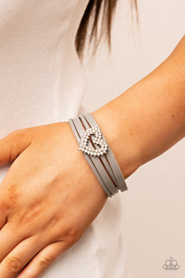 Wildly in Love - Silver Bracelet - Paparazzi Accessories
