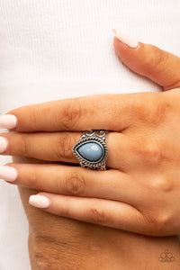 Maritime Mirage - Blue Ring - Paparazzi Accessories