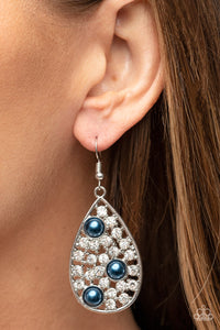Bauble Burst - Blue Earrings - Paparazzi Accessories