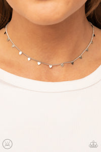 Cupids Cutest Valentine - Silver Necklace - Paparazzi Accessories