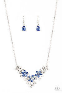 floral-fashion-show-blue-necklace-paparazzi-accessories
