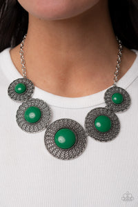 Detail Orientated - Green Necklace - Paparazzi Accessories