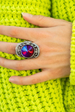 Galactic Garden - Pink Ring - Paparazzi Accessories