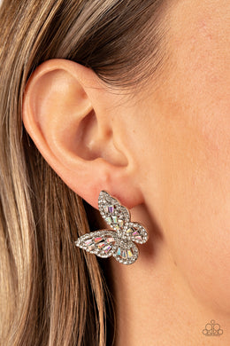 Smooth Like FLUTTER - Multi Post Earrings - Paparazzi Accessories