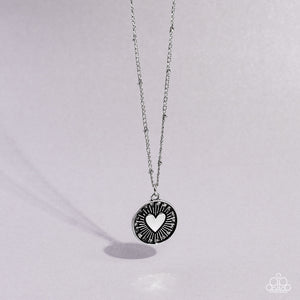 Lovestruck Shimmer - Silver Necklace - Paparazzi Accessories