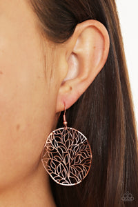 Autumn Harvest - Copper Earrings - Paparazzi Accessories