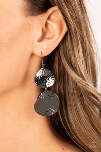 Bait and Switch - Black Earrings - Paparazzi Accessories