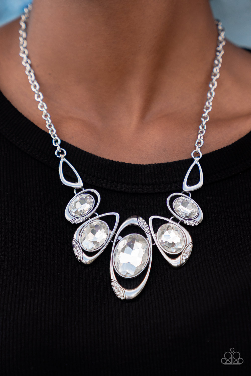 Hypnotic Twinkle - White Necklace - Paparazzi Accessories