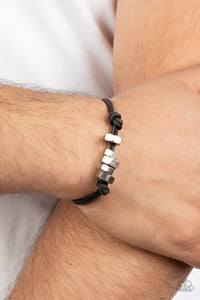 Bolt Out - Black Bracelet - Paparazzi Accessories