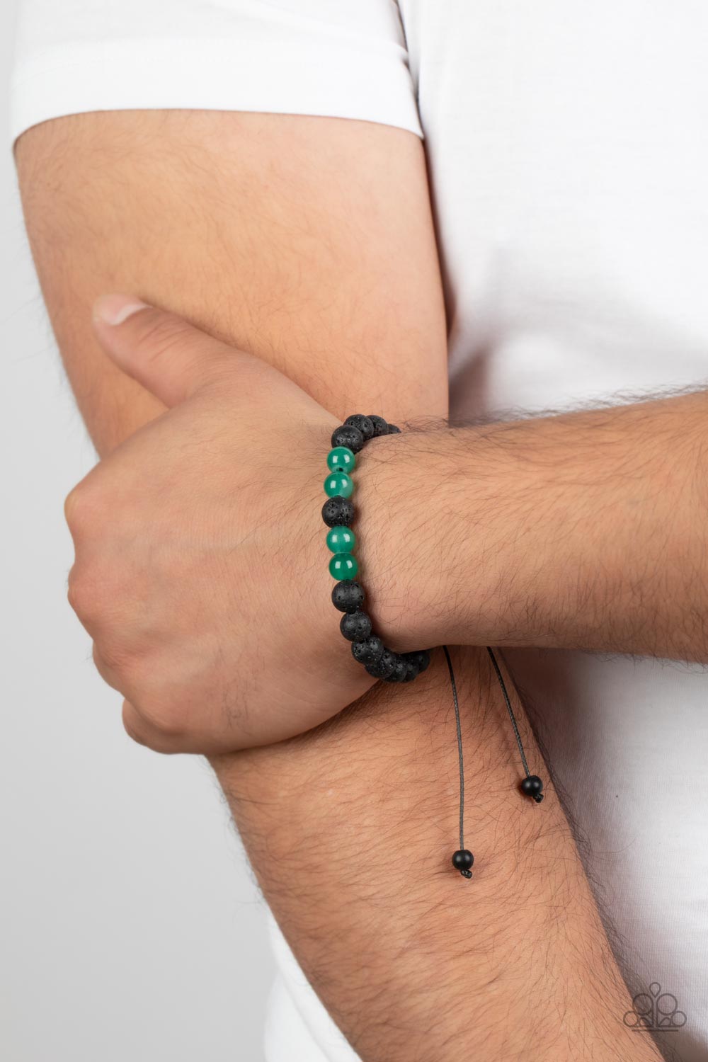 Alternative Rock - Green Bracelet - Paparazzi Accessories