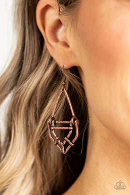 Artisan Apparatus - Copper Earrings - Paparazzi Accessories
