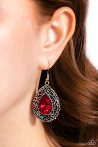 Nest Nouveau - Red Earrings - Paparazzi Accessories