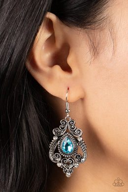 Palace Perfection - Blue Earrings - Paparazzi Accessories
