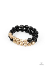 Grecian Glamour - Black Bracelet - Paparazzi Accessories