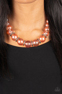Marina Mirage - Orange Necklace - Paparazzi Accessories