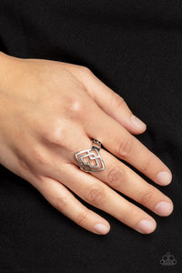 Diamond Duo - Silver Ring - Paparazzi Accessories