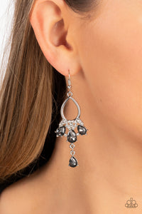 Coming in Clutch - Silver Earrings - Paparazzi Accessories