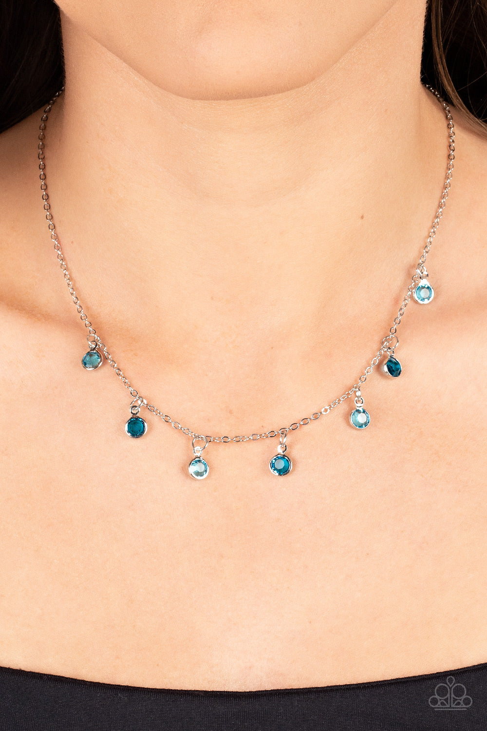 Carefree Charmer - Blue Necklace - Paparazzi Accessories