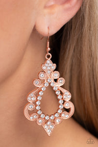 Fit for a DIVA - Copper Earrings - Paparazzi Accessories
