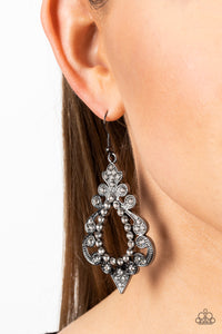 Fit for a DIVA - Black Earrings - Paparazzi Accessories