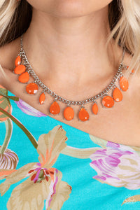 Fairytale Fortuity - Orange Necklace - Paparazzi Accessories