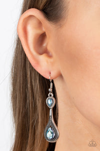 Dazzling Droplets - Blue Earrings - Paparazzi Accessories