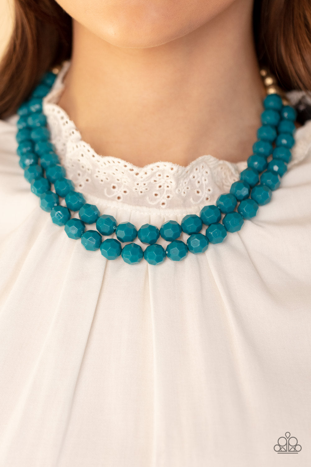 Greco Getaway - Blue Necklace - Paparazzi Accessories