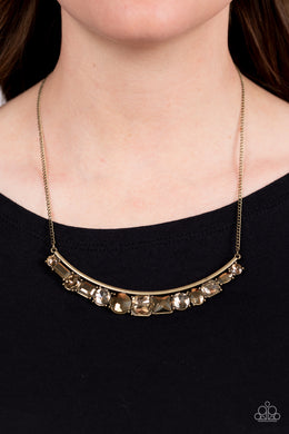 The Only SMOKE-SHOW in Town - Brass Necklace - Paparazzi Accessories