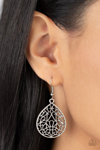 Valley Estate - Silver Earrings - Paparazzi Accessories