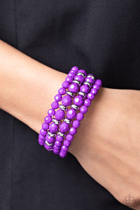 Its a Vibe - Purple Bracelet - Paparazzi Accessories