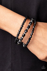 Its a Vibe - Black Bracelet - Paparazzi Accessories