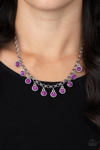 Moonbeam Magic - Purple Necklace - Paparazzi Accessories