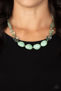 Private Paradise - Green Necklace - Paparazzi Accessories